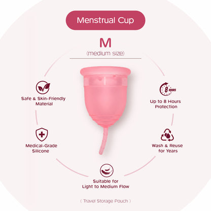 OWNTECH Period Cramp Relief Massager for Women | Heating Belt with 3 Heat & 4 Massage Modes | Rechargeable Menstrual Pain Relief Device | Menstrual Cup & Travel Pouch Included